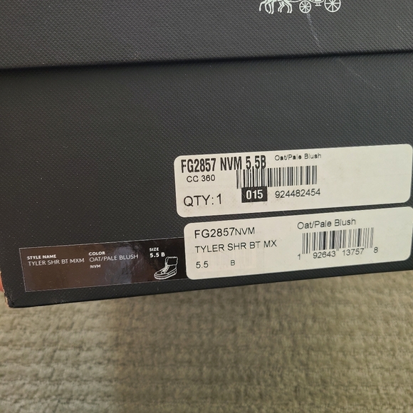 COACH Tyler Fold over Shearling Boots NIB - Picture 6 of 7